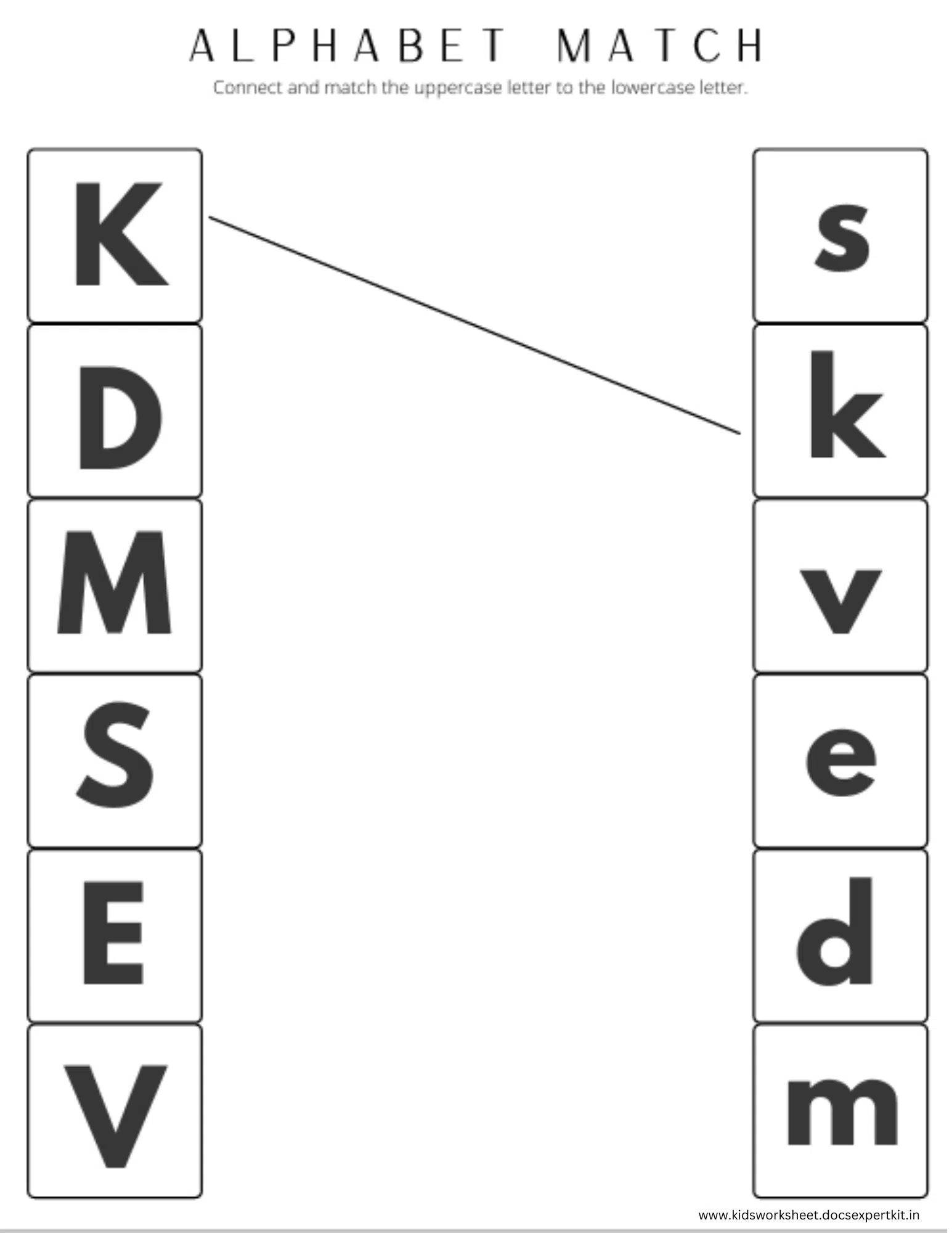 Alphabet Matching Worksheet